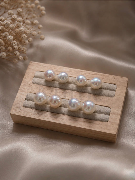 9–10mm Freshwater Pearl Stud Earrings (Sayo Pearl)