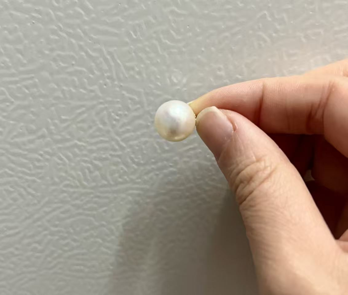 11.6mm Super-Rare Freshwater Aurora Pink Flawless Pendant