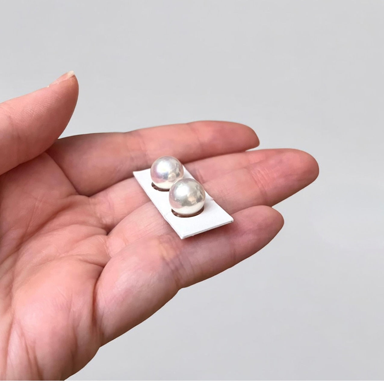 9mm Top-grade Freshwater Pearl Earring (Sayo Pearl) (Pre-order)