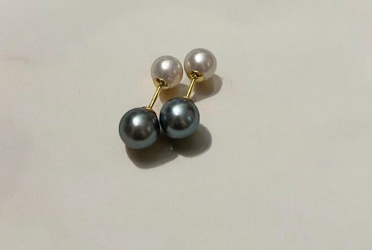 Dual Pearl Balance Earring (Made to you)