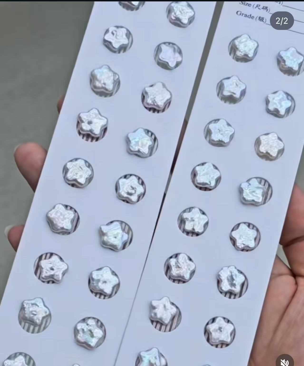 11-12mm Star-Shaped Pearl Earrings