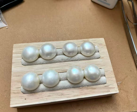 15–16 mm Japanese seawater Mabe pearls Earrings