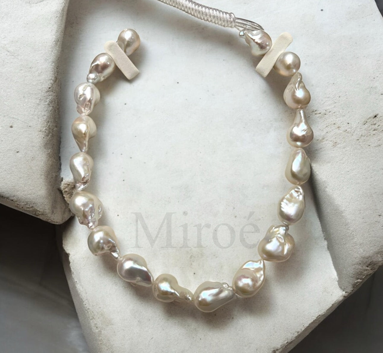 23-25mm 強光巴洛克珍珠頸鏈