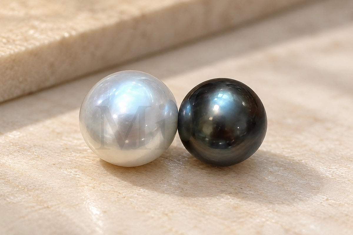 澳白 × 大溪地珍珠雙珠吊墜｜Two Pearl Pendant