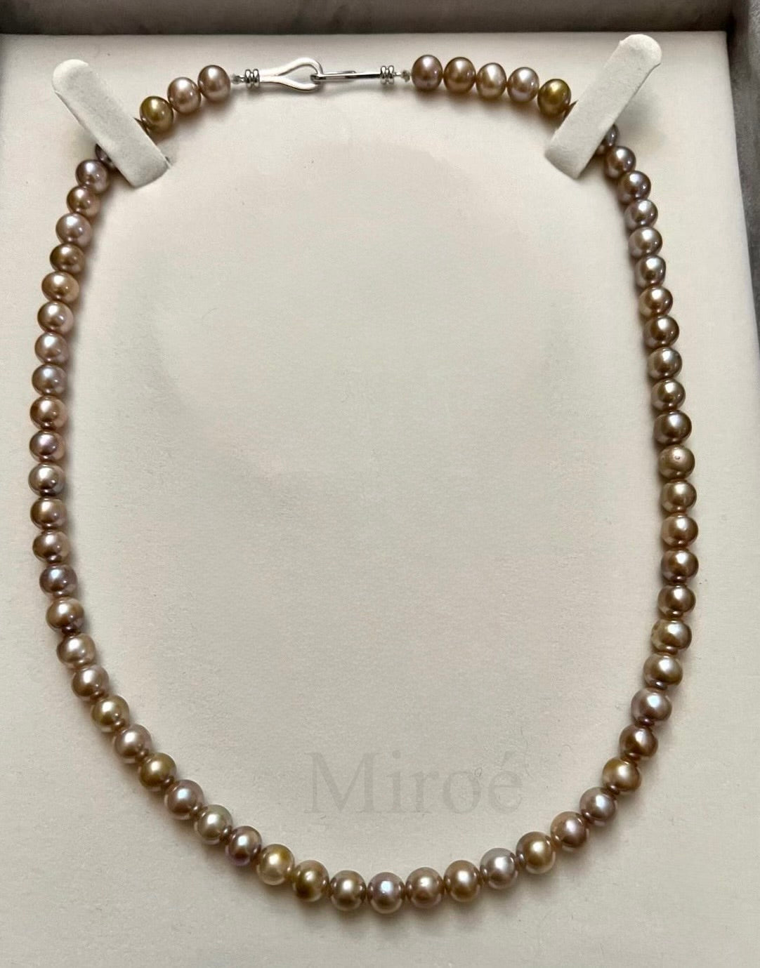 6mm Rare Golden Overtone Freshwater Pearl Necklace