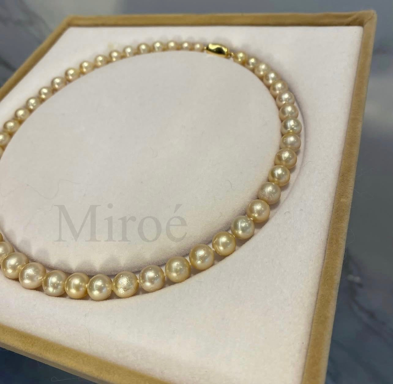 9-10mm 南洋海水金珠頸鏈 (附GRC 證書)