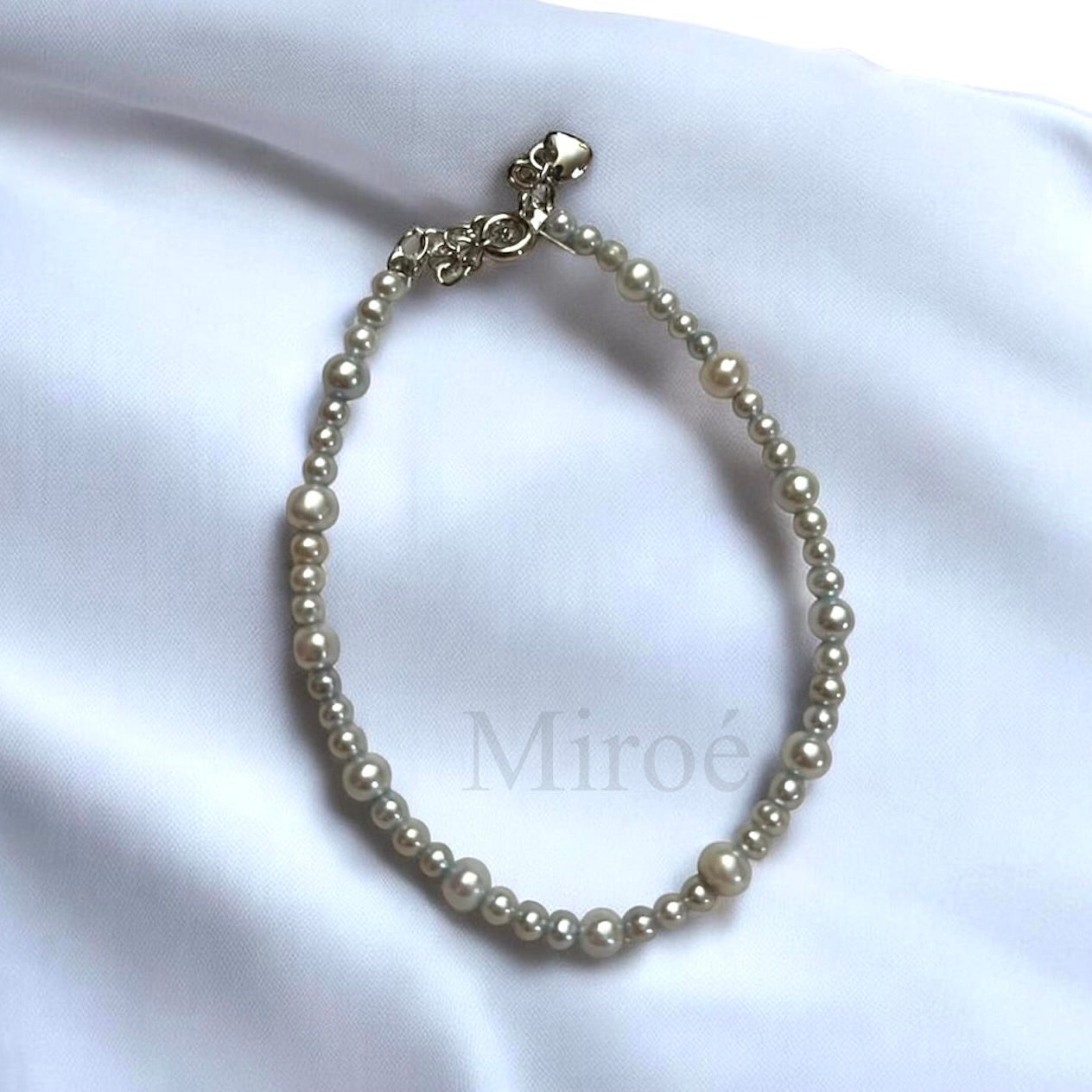 3-5mm 光亮淡水珍珠手鏈