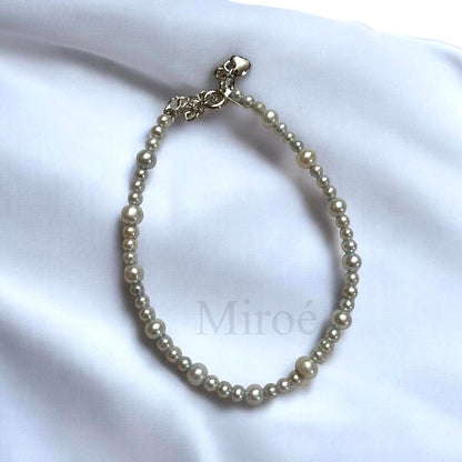 3-5mm 光亮淡水珍珠手鏈