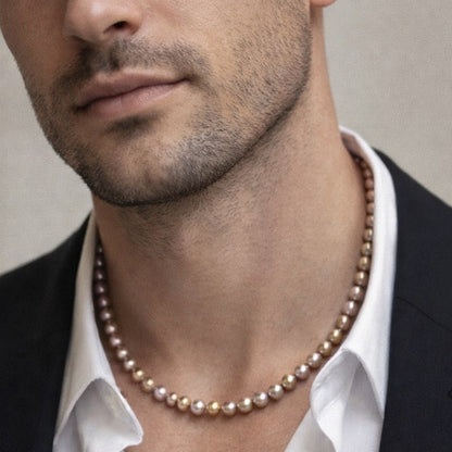 6mm Rare Golden Overtone Freshwater Pearl Necklace