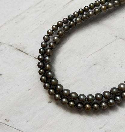 11-13mm Tahitian Multicolour Black Pearl Necklace