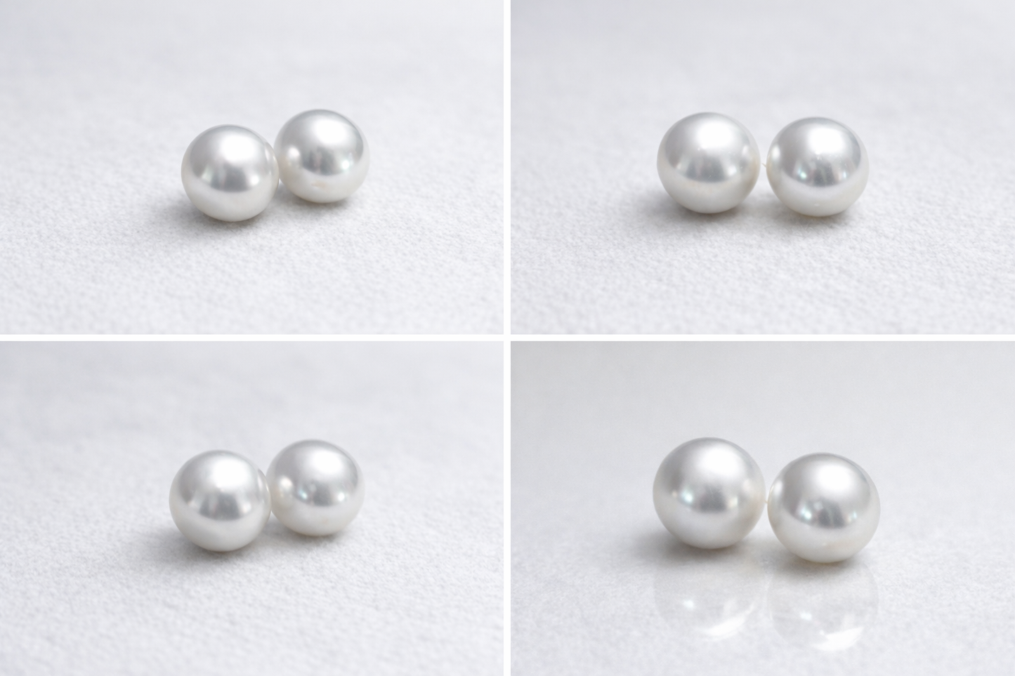 10mm 澳白珍珠耳環