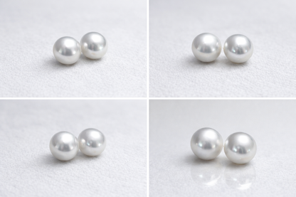 10mm 澳白珍珠耳環