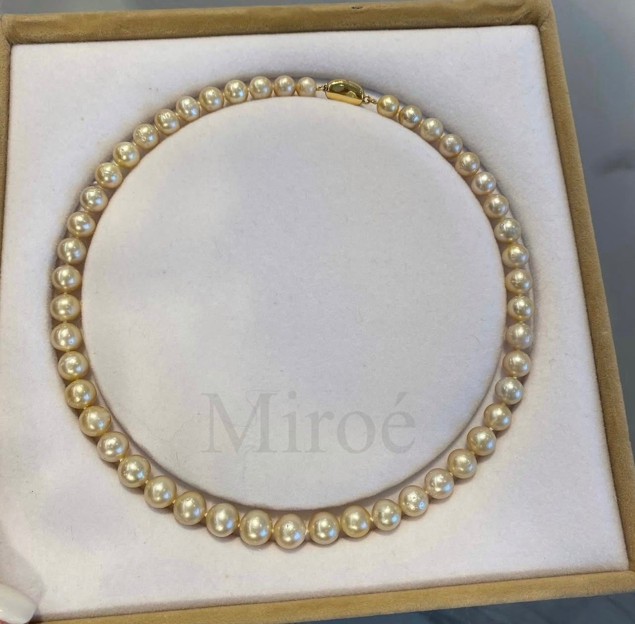 9-10mm 南洋海水金珠頸鏈 (附GRC 證書)