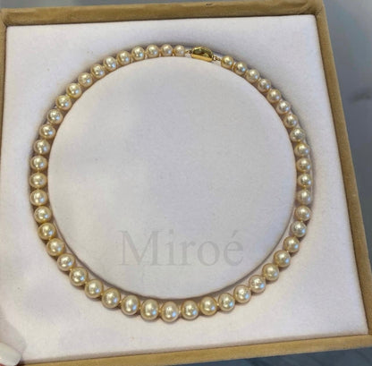 9-10mm 南洋海水金珠頸鏈 (附GRC 證書)