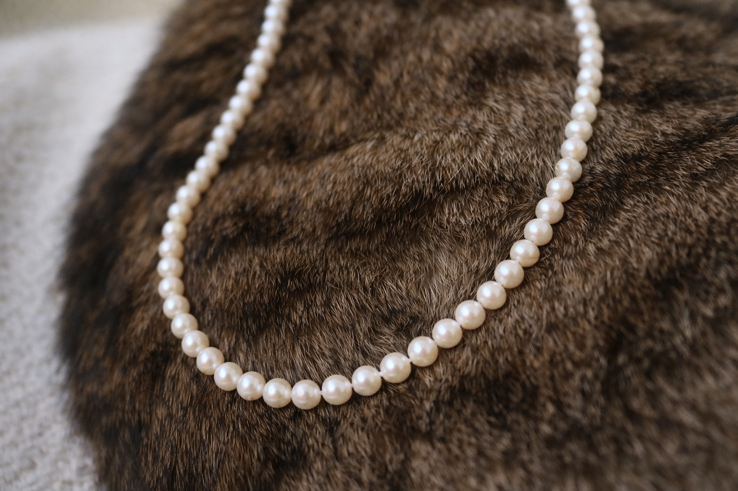 5mm 淡水無核珍珠頸鏈