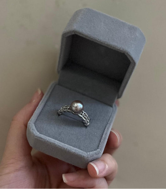 8-9mm Freshwater Iridescent Pearl Ring