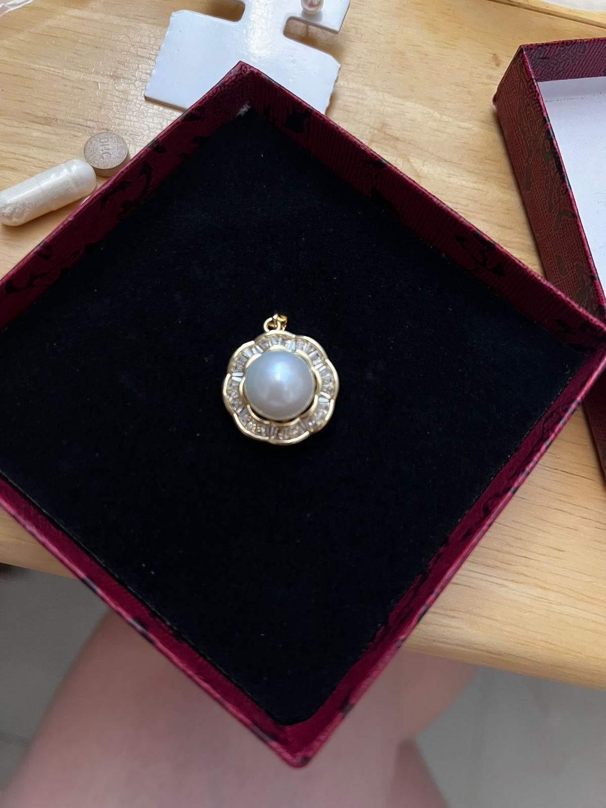 12.2mm Freshwater Pearl Vintage Statement Pendant