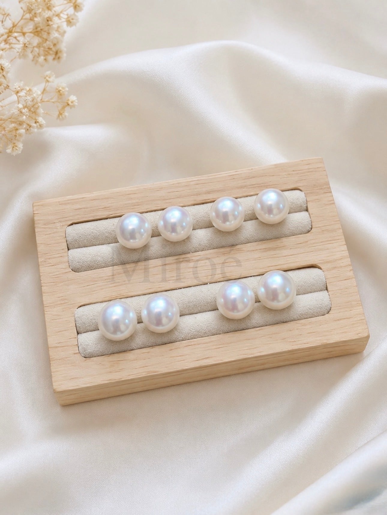 9–10mm Freshwater Pearl Stud Earrings (Sayo Pearl)