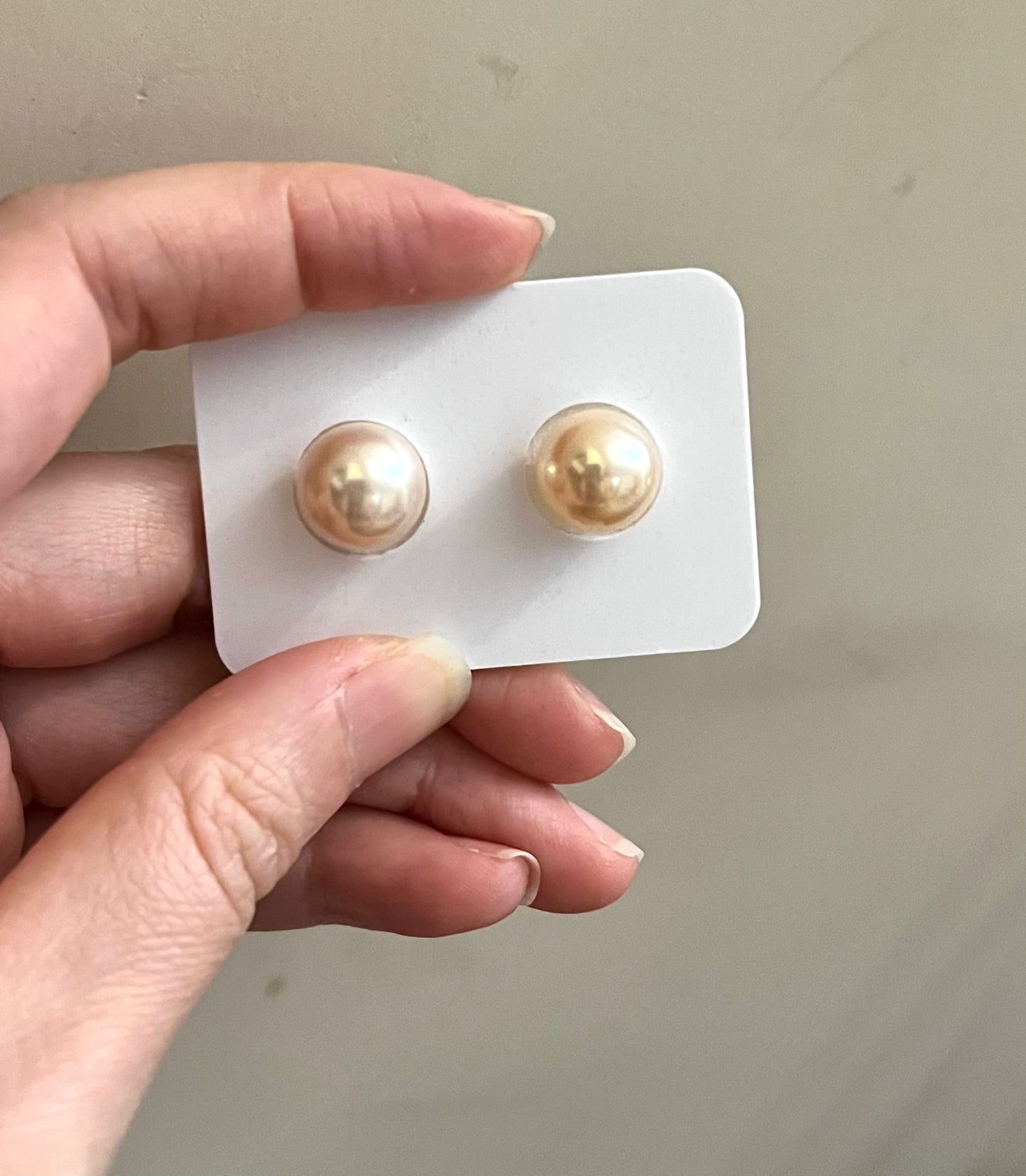 7-10mm "Dried Rose” Freshwater Pearl Earrings