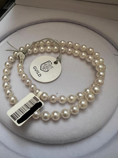 Japanese Saltwater Akoya Rose Pearl Necklace (with Guild Certificate)
