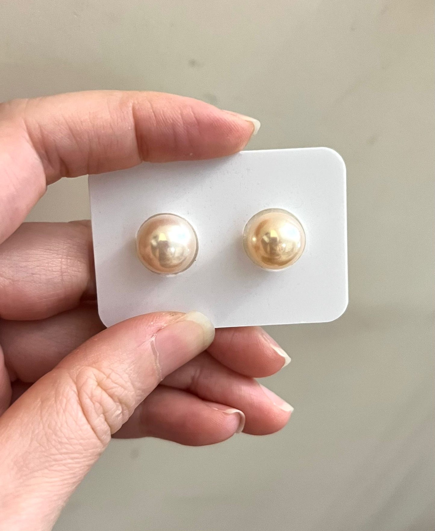 7-10mm "Dried Rose” Freshwater Pearl Earrings