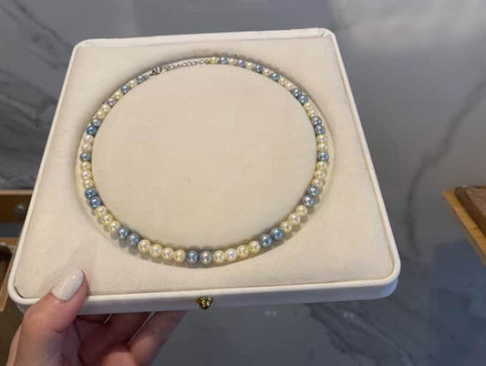 6-7mm 日本Akoya 海水珍珠頸鏈 (附GRC 證書)