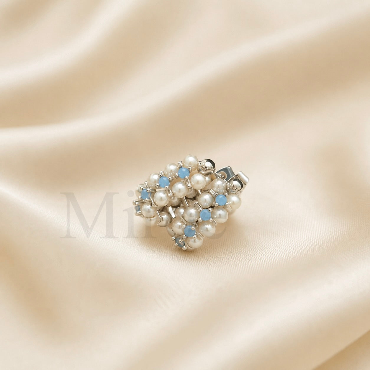 Aurora Round Freshwater Pearl Hoop Earrings