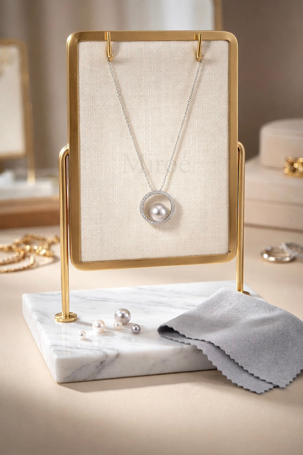 7–8mm Grey Freshwater Pearl Necklace