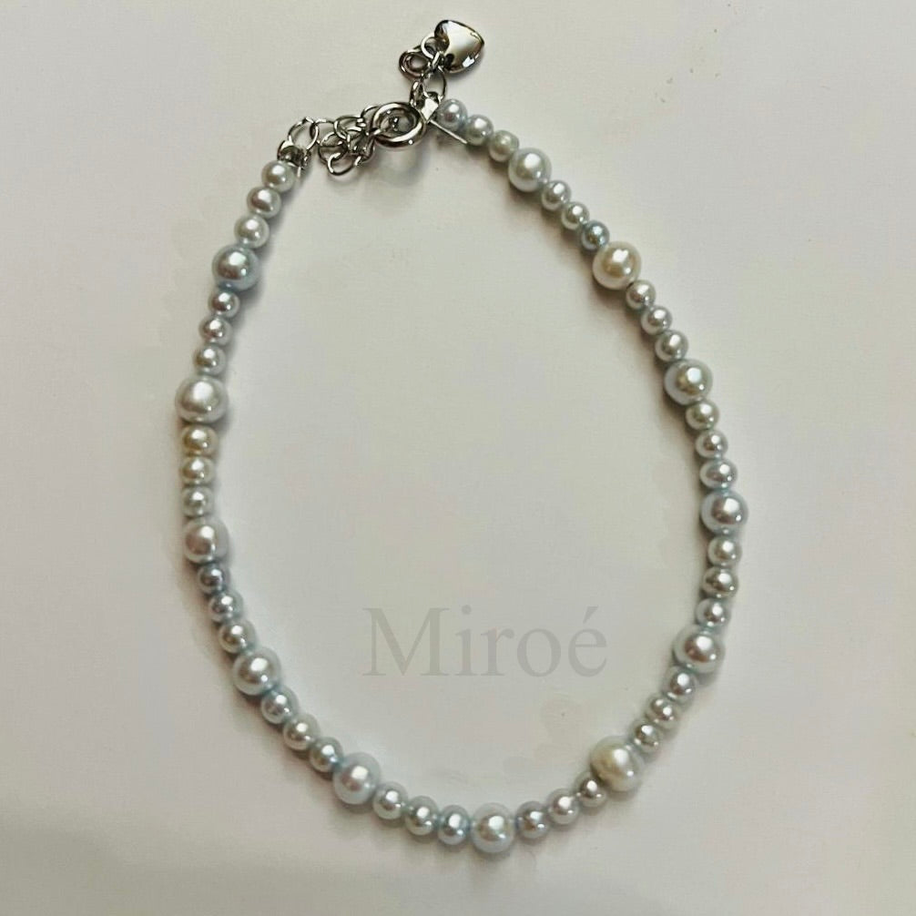 3-5mm 光亮淡水珍珠手鏈