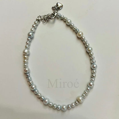 3-5mm 光亮淡水珍珠手鏈