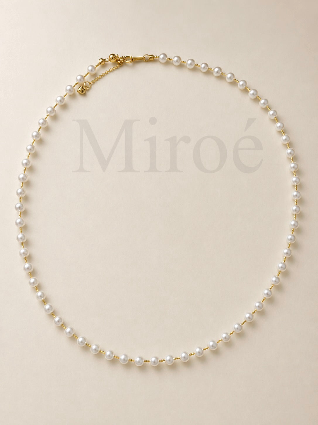4–5mm Aurora Freshwater Pearl Starlight Necklace | Silver / Gold