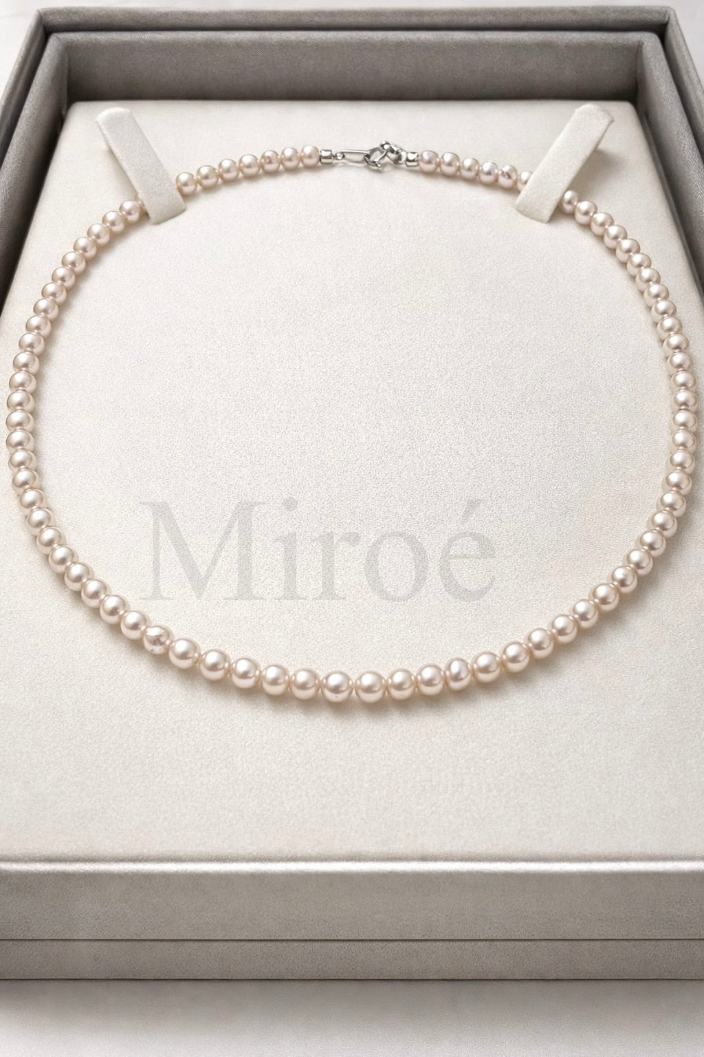 5mm 經典海水奶白色珍珠頸鏈