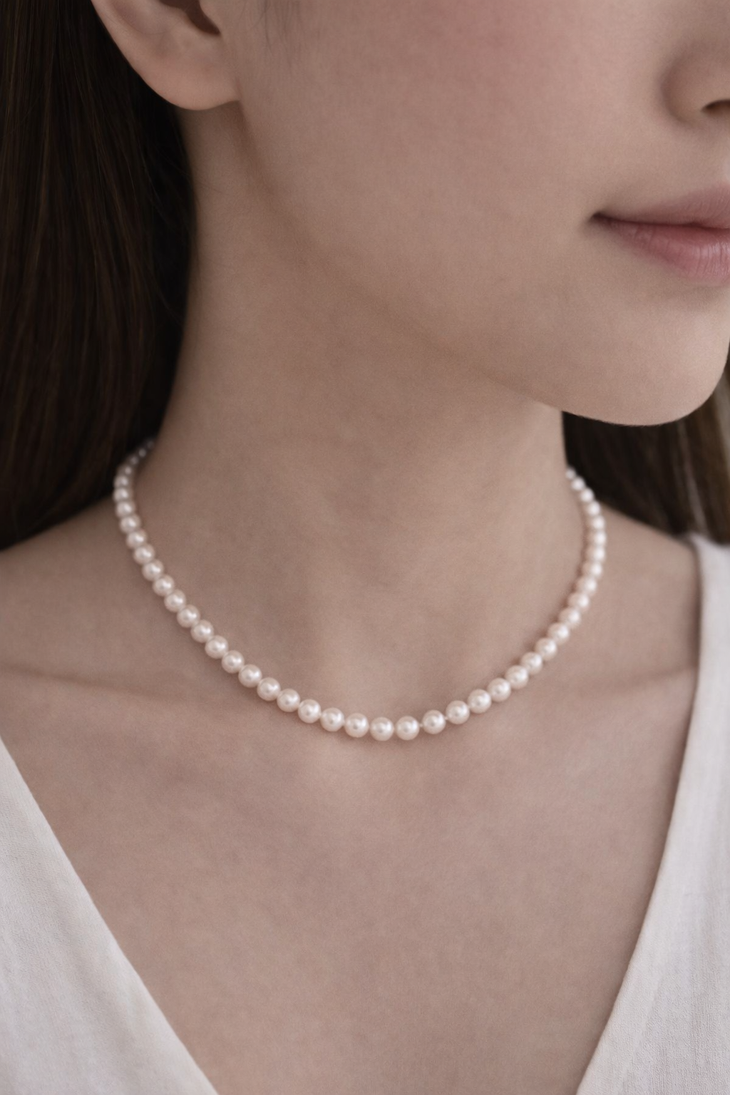 7.5mm Japanese Akoya Pearl Necklace