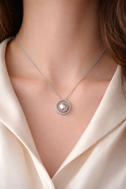 7–8mm Grey Freshwater Pearl Necklace