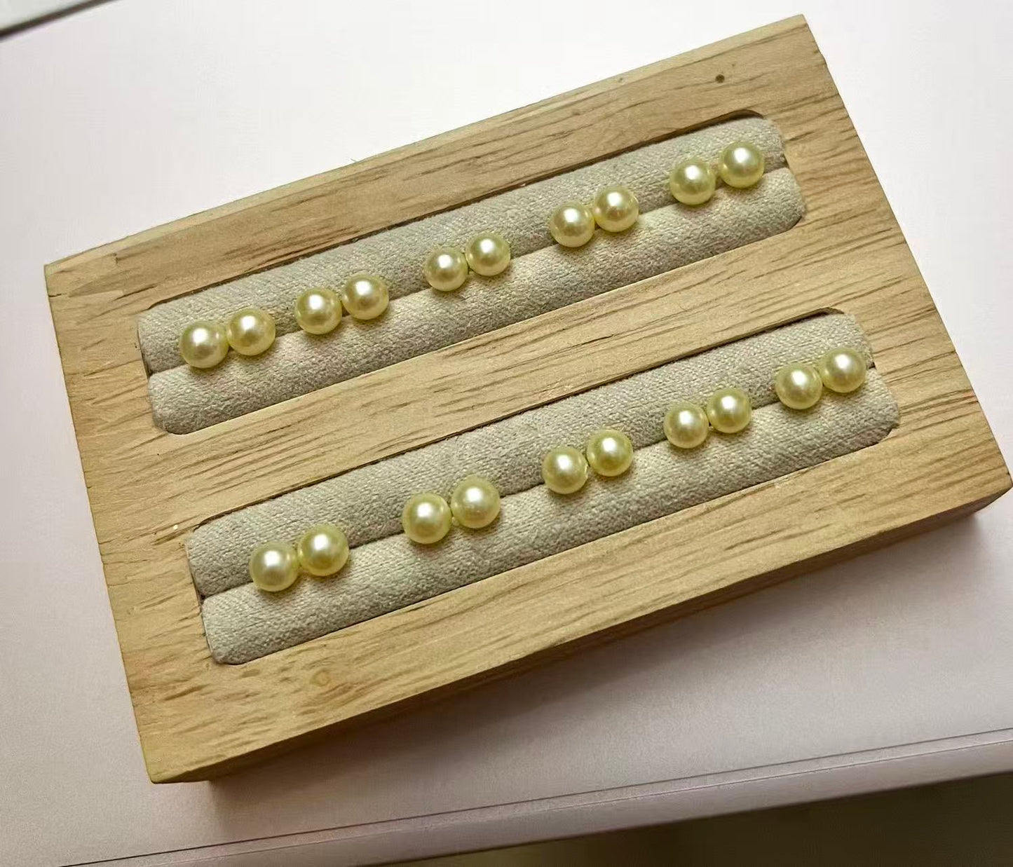 5mm Japanese Seawater “Feather Gold” Akoya Pearl Earrings