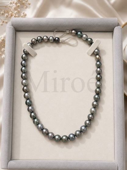 9-11mm 夜曜 | 大溪地珍珠男士頸鏈