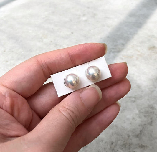 9mm Top-grade Freshwater Pearl Earring (Sayo Pearl) (Pre-order)