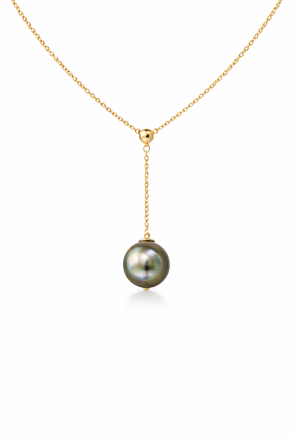 Y-Shape Drop Design | 10–11mm Tahitian Pearl Necklace