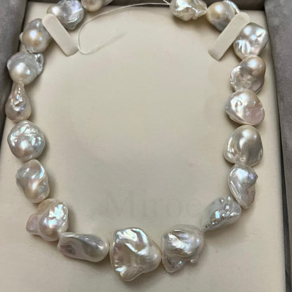 22mm Fan Baroque Pearl Necklace | Men’s Baroque Collection