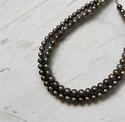 11-13mm Tahitian Multicolour Black Pearl Necklace