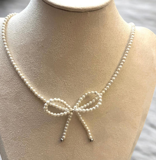 3-4mm Butterfly Pearl Necklace (pre-order)