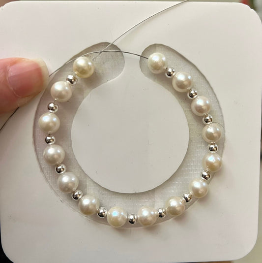 7.3mm Japanese Akoya Seawater Pearl Bracelet