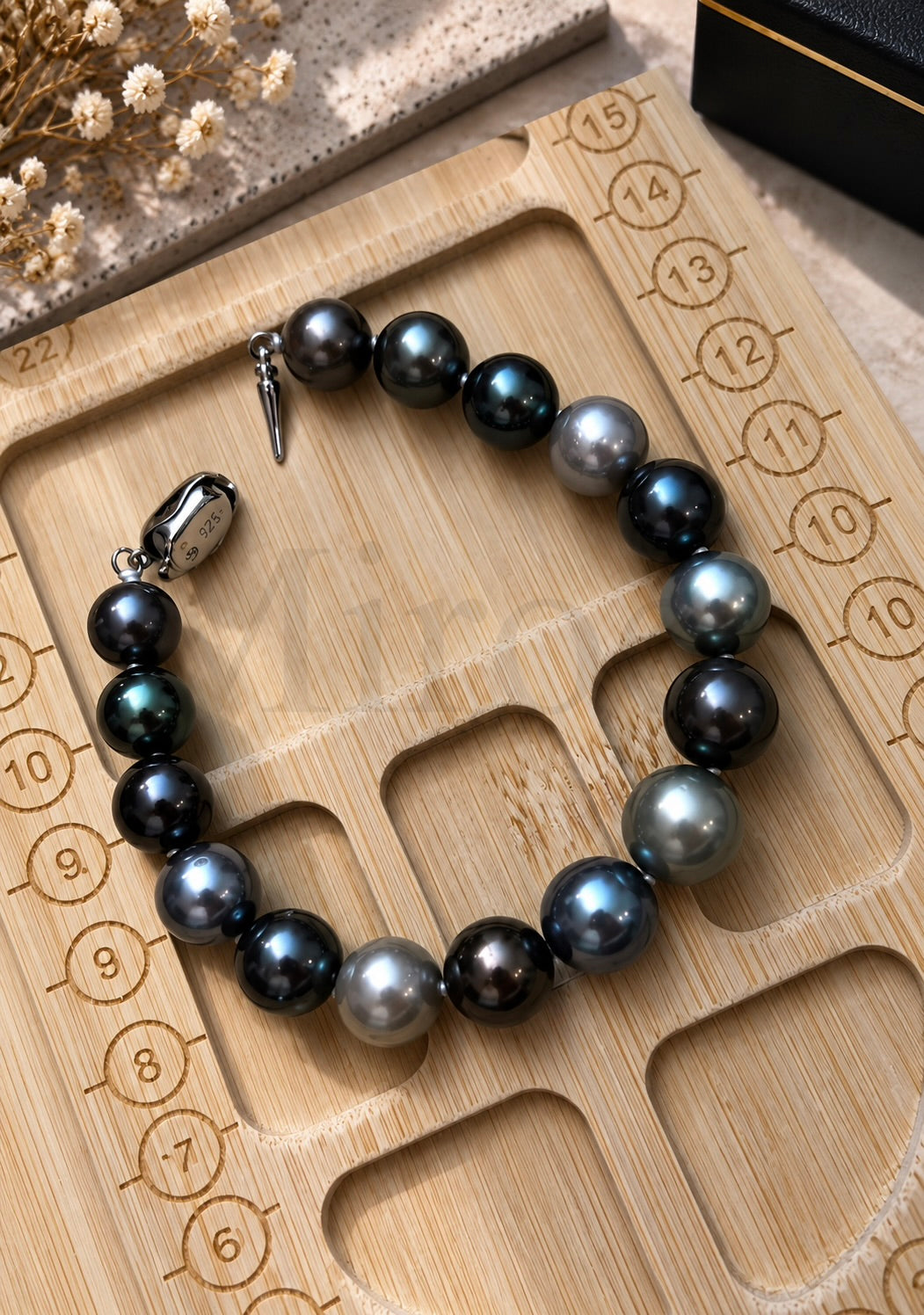 9–11mm Mixed Tahitian Pearl Bracelet | One of a Kind