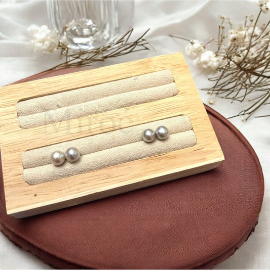 5–6mm Japanese Akoya Shintama Pearl earrings (Studio Price)