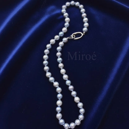 7–8mm 巴洛克真多麻珍珠頸鏈｜自由扣設計
