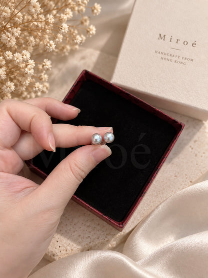 6mm Madama Pearl Stud Earrings