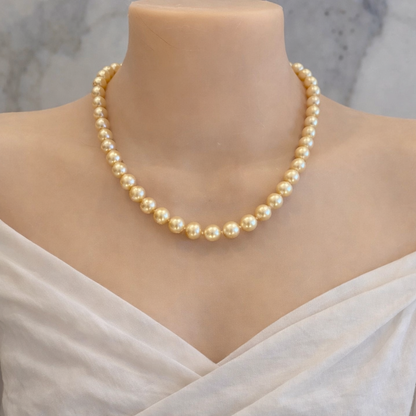 9-10mm 南洋海水金珠頸鏈 (附GRC 證書)