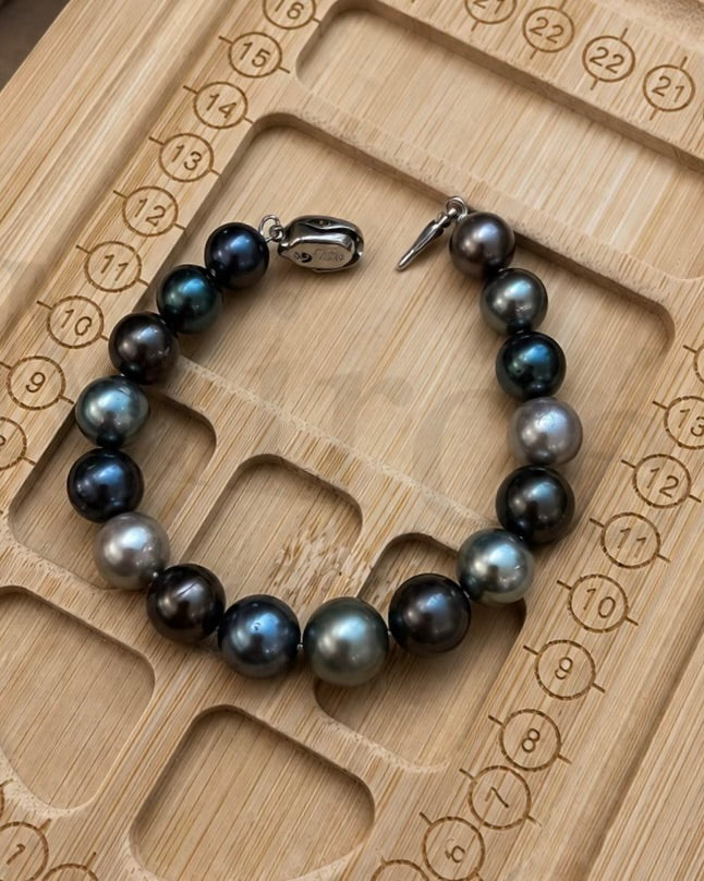 9–11mm Mixed Tahitian Pearl Bracelet | One of a Kind