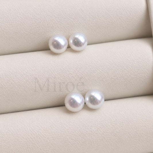 5-6mm Top-Grade Freshwater Akoya-Style Pearl Stud Earrings