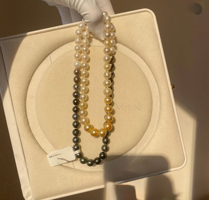 7.5-9mm Rare South Sea Pearl Long Necklace (with GRC Certified)